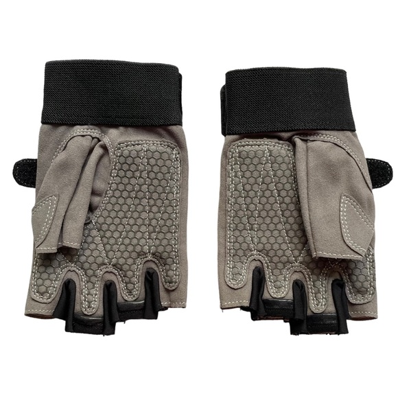 NEW Workout Half Finger Gloves M Trideer Gym Weights Cycling - Picture 2 of 9